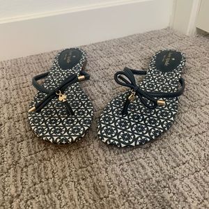 Navy leather Kate spade sandals